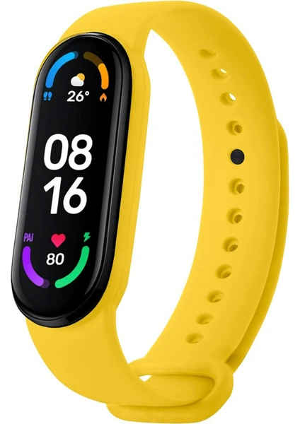 Xiaomi Mi Band 5 ve Mi Band 6 Uyumlu Yüksek Kalite Silikon Kordon