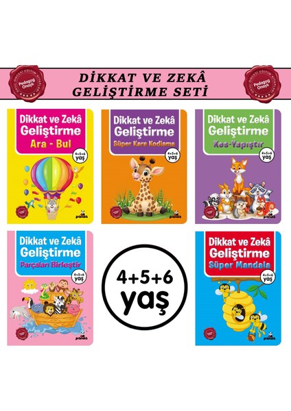4+5+6 Yaş Dikkat ve Zeka Geliştirme Seti