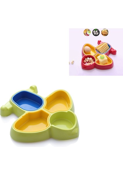 Bebek Plastik Uçak Şekli Bölünmüş Yemek Kasesi (Yurt Dışından)