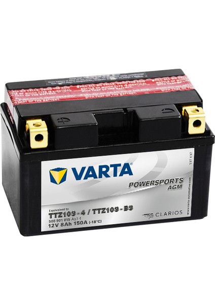 TTZ10S-BS 12 V 8 Ah Motosiklet Aküsü