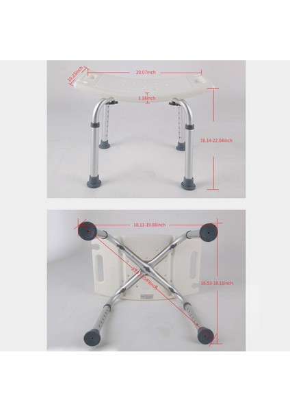 Kkmoon Banyo Duşakabin Ayarlanabilir Yükseklik Tabure (Yurt Dışından)