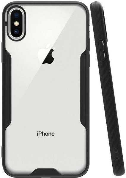 Apple iPhone x Tam Korumalı Renkli Kenarlı Parfe Kılıf