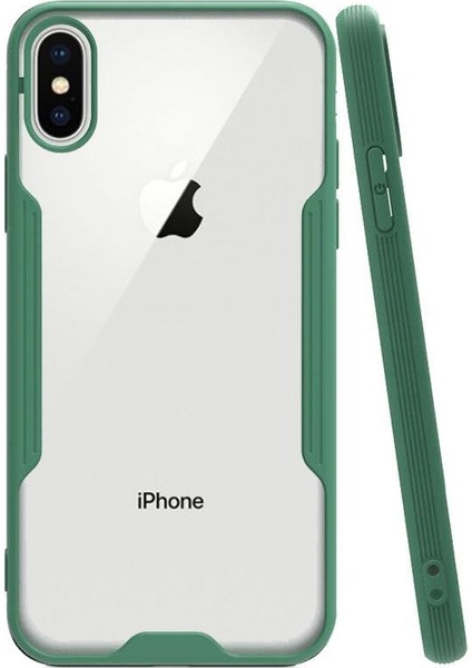 Apple iPhone x Tam Korumalı Renkli Kenarlı Parfe Kılıf