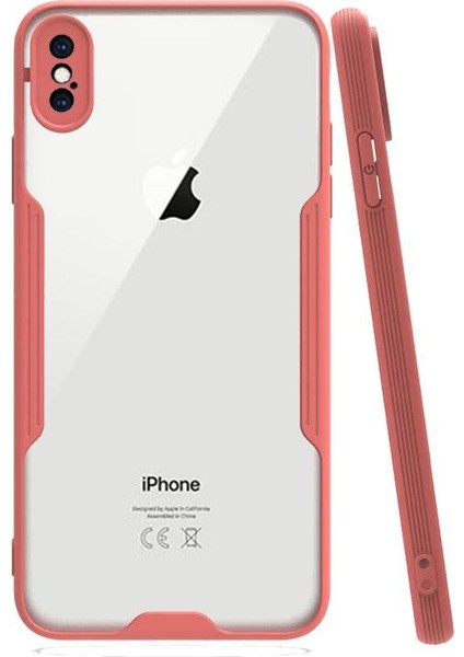 Apple iPhone Xs Max Tam Korumalı Renkli Kenarlı Parfe Kılıf