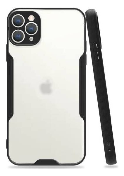 Apple iPhone 11 Pro Max Tam Korumalı Renkli Kenarlı Parfe Kılıf