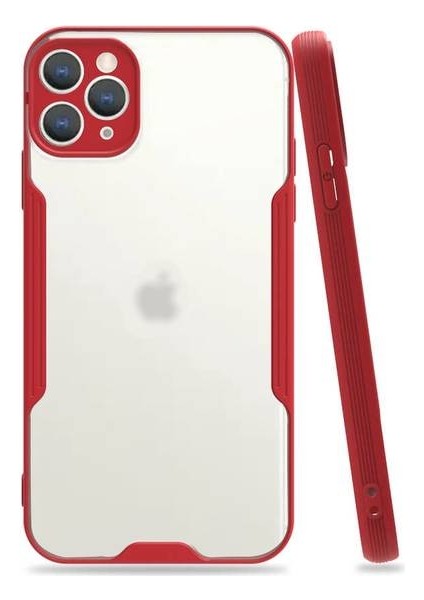 Apple iPhone 11 Pro Max Tam Korumalı Renkli Kenarlı Parfe Kılıf