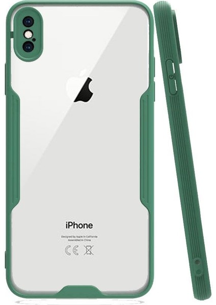 Apple iPhone Xs Max Tam Korumalı Renkli Kenarlı Parfe Kılıf