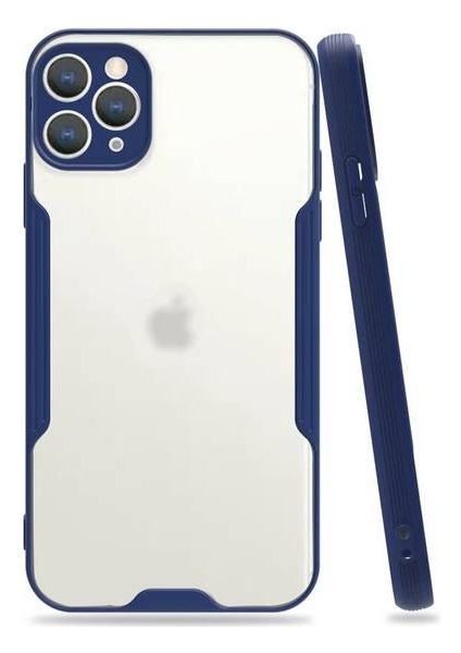 Apple iPhone 11 Pro Max Tam Korumalı Renkli Kenarlı Parfe Kılıf