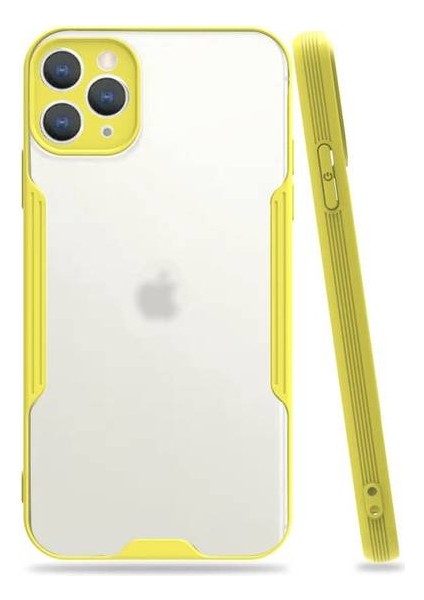 Apple iPhone 11 Pro Max Tam Korumalı Renkli Kenarlı Parfe Kılıf