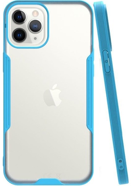 Apple iPhone 12 Pro Max Tam Korumalı Renkli Kenarlı Parfe Kılıf