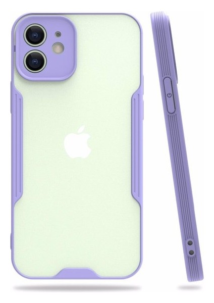 Apple iPhone 12 Mini Tam Korumalı Renkli Kenarlı Parfe Kılıf