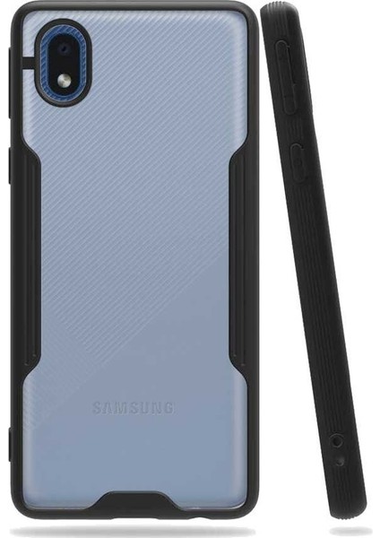 Samsung Galaxy A01 Core Tam Korumalı Renkli Kenarlı Parfe Kılıf
