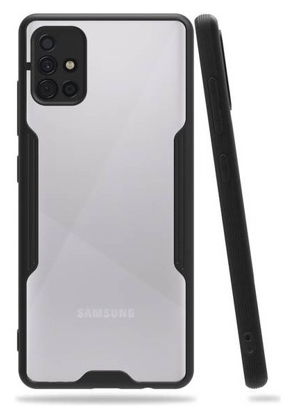Samsung Galaxy A71 Tam Korumalı Renkli Kenarlı Parfe Kılıf