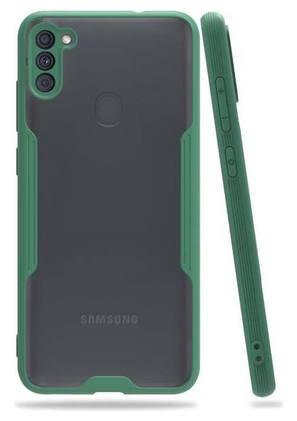 Samsung Galaxy M11 Tam Korumalı Renkli Kenarlı Parfe Kılıf