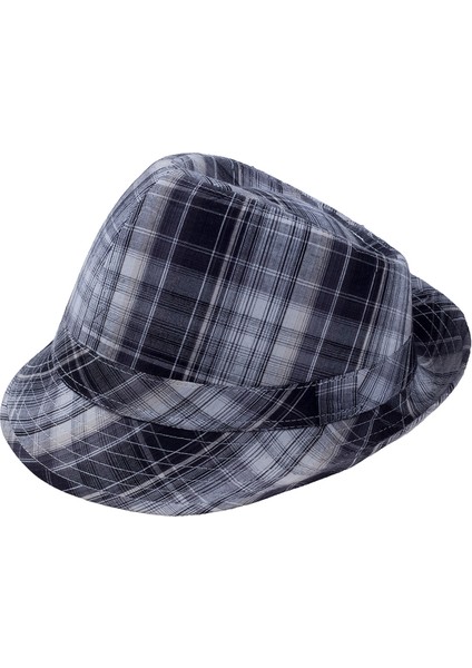 Kare Desenli Erkek Fötr Şapka 8781