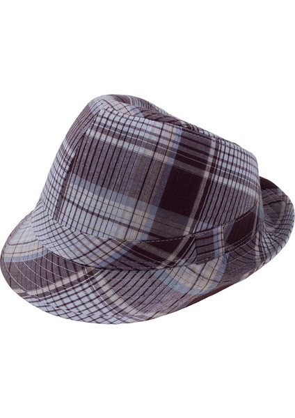 Kare Desenli Erkek Fötr Şapka 8781 fiyatları