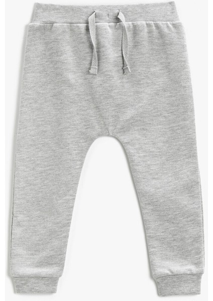 Jogger Eşofman Altı Beli Bağlamalı Lastikli