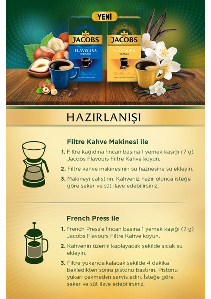 Fındık Aromalı Filtre Kahve 2 x 250 gr