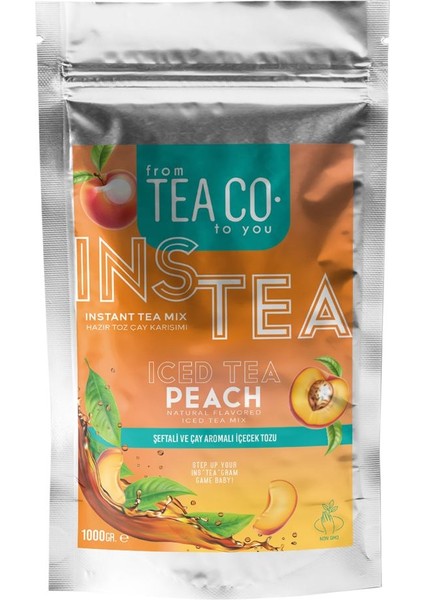Instea Peach Siyah Çay ve Şeftalili Soğuk Çay Karışımı 1 kg
