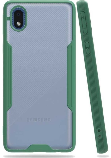Samsung Galaxy A01 Core Tam Korumalı Renkli Kenarlı Parfe Kılıf