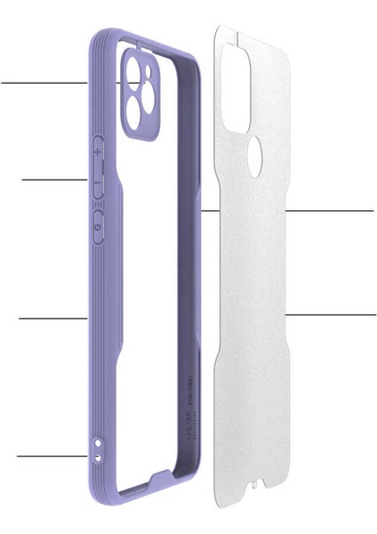 General Mobile Gm 21 Pro Tam Korumalı Renkli Kenarlı Parfe Kılıf fiyatları