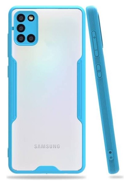 Samsung Galaxy A31 Tam Korumalı Renkli Kenarlı Parfe Kılıf