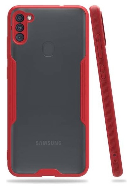 Samsung Galaxy M11 Tam Korumalı Renkli Kenarlı Parfe Kılıf