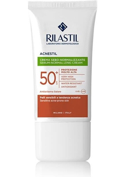 Acnestil Düzensiz Ciltler Için Yüz Güneş Koruyucu Krem SPF50+ 50 ml