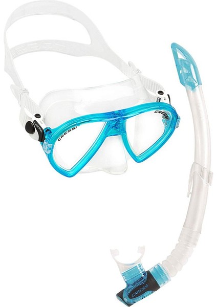 Ocean Vip Maske Şnorkel Seti Aquamarine