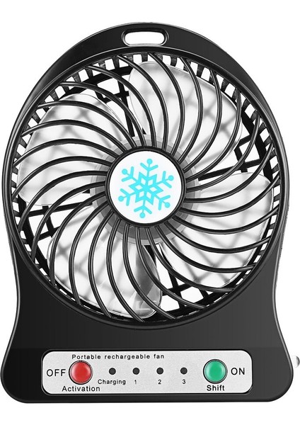 Taşınabilir LED Hava Soğutucu Fan - Siyah (Yurt Dışından)