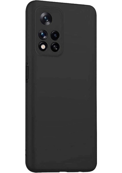 Matte Silicone Xiaomi Redmi Note 11 Pro Plus Kılıf Siyah