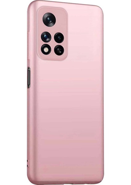 Matte Silicone Xiaomi Redmi Note 11 Pro Plus Kılıf Rose Gold