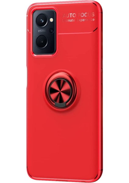 Oppo A96 4g Kılıf Kickstand Ring Holder Kırmızı fiyatları