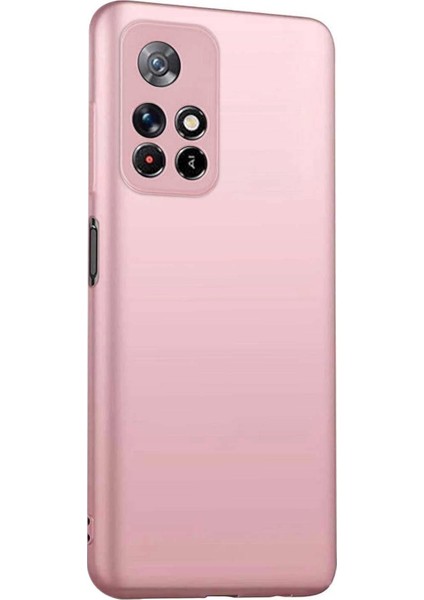 Matte Silicone Xiaomi Redmi Note 11T Kılıf Rose Gold