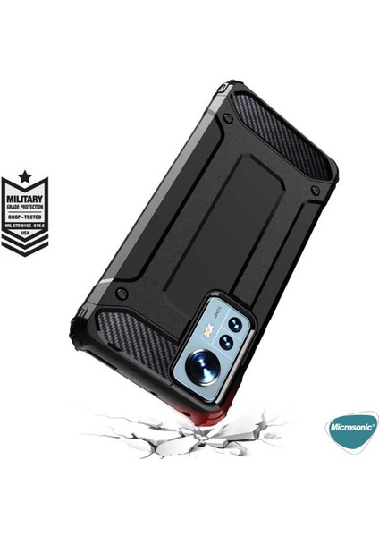 Xiaomi Mi 12 Kılıf Rugged Armor Kırmızı