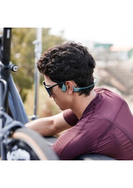 OpenRun Pro Bluetooth 5.1, Kemik İletim Teknolojisi, IP55 Suya Dayanıklı, 10 Saat Pil Ömrü, Açık Kulak Tasarımlı Kablosuz Spor Kulaklık – Mavi (Standart Beden)