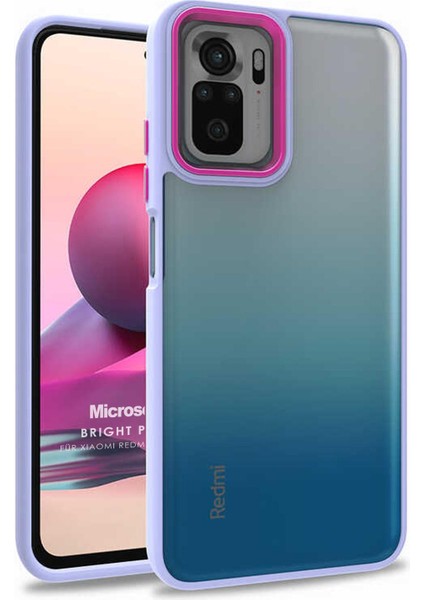 Xiaomi Redmi Note 10 Kılıf Bright Planet Lila