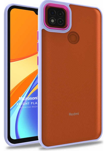 Xiaomi Redmi 9c Kılıf Bright Planet Lila