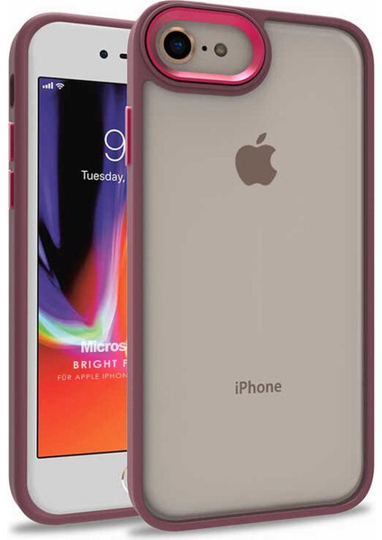 Apple iPhone 8 Kılıf Bright Planet Kırmızı