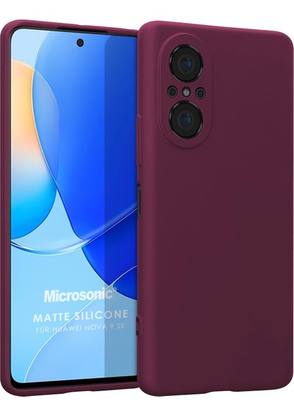 Matte Silicone Huawei Nova 9 Se Kılıf Mor