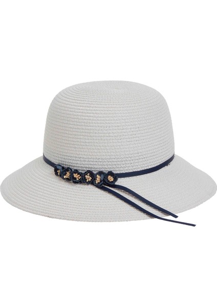 Çiçekli Kadın Hasır Şapka 1457 modelleri