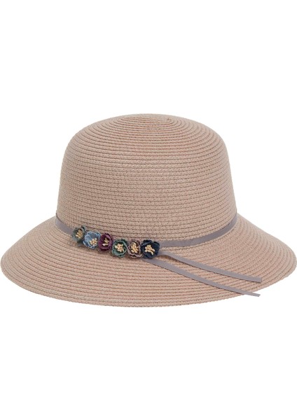 Çiçekli Kadın Hasır Şapka 1457 fırsatları