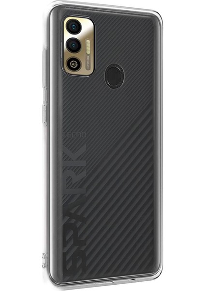 Tecno Spark 7t Kılıf Transparent Soft Şeffaf