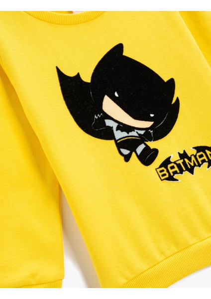 Batman Baskılı Sweatshirt Lisanslı Uzun Kollu Pamuklu modelleri