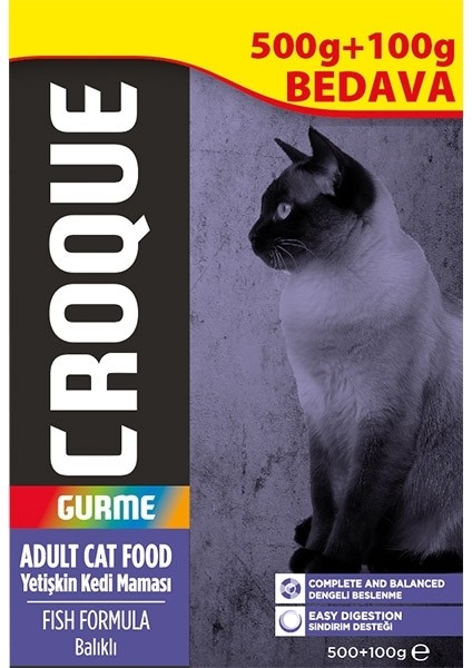 Gourmet Adult Cat Food Fısh Formula 500+100G / Gurme Balıklı Yetişkin Kedi Mamaları