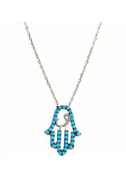 Kuyumculuk Jewellery Va'lı Fatma Ana Eli Gümüş Kolye