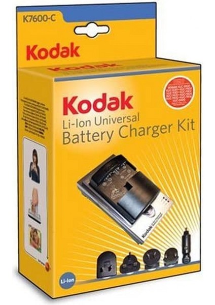 EN-EL19 Batarya Için %100 Orjinal Kodak Şarj Aleti K7600-C + Araç Kiti