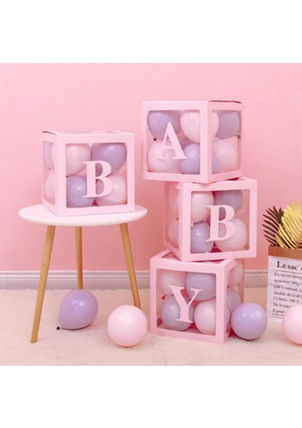 Pembe E Harfli Şeffaf Kutu fiyatları