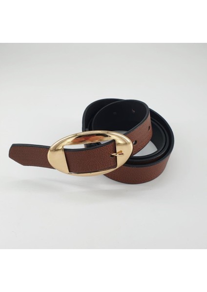 Yuvarlak Sarı Renk Tokalı Klasik Spor Kemer fiyatları