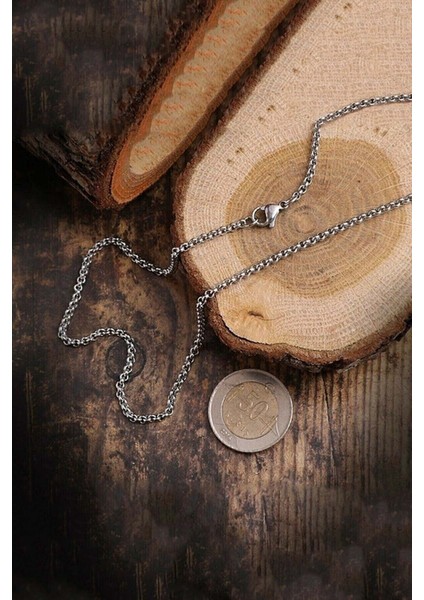 Italyan Ince Çelik Unisex Zincir Kolye 60 cm ( 2mm ) fiyatları